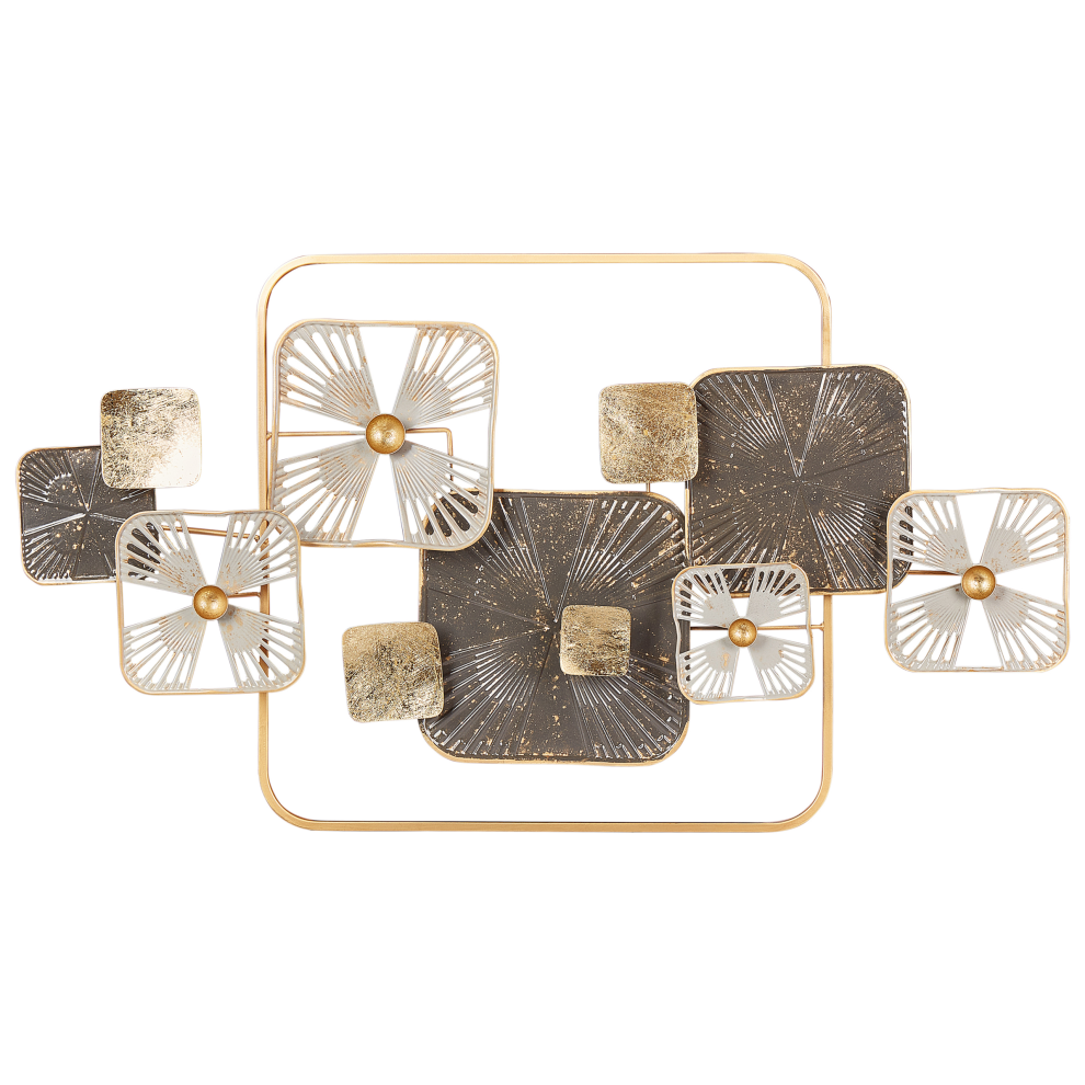 Beliani Wall Decor Lawrencium Metal 50 Cm Multicolour