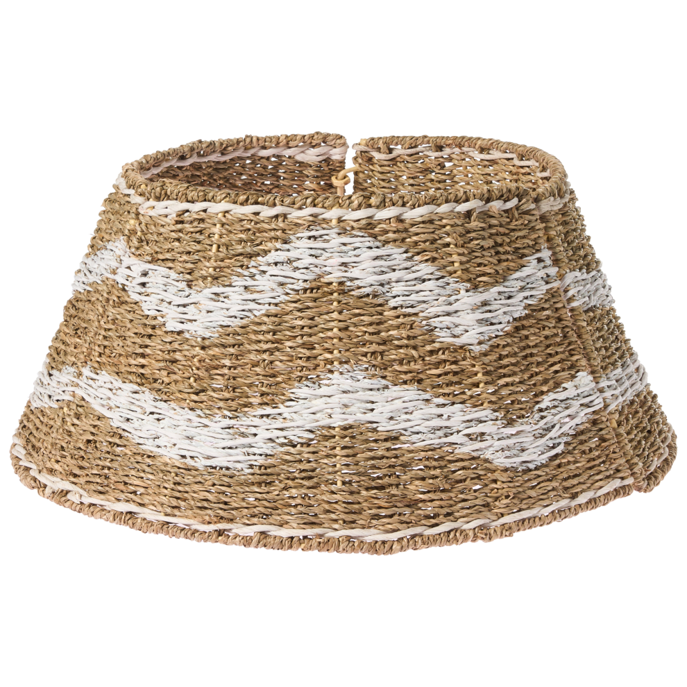 Beliani Christmas Tree Collar Hiver Seagrass Natural 60 Cm