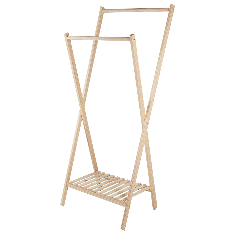Beliani Coat Stand Denver Light Brown