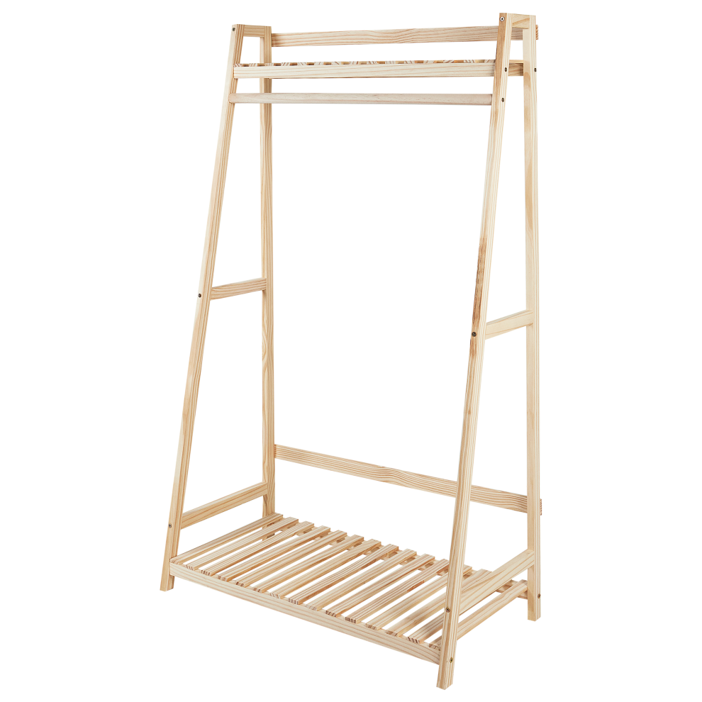 Beliani Coat Stand Baker Light Brown