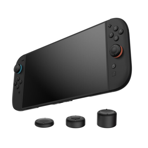 Replacement D-Pad & ABXY Button Caps for Switch2 Decorative Strip for  2 Controllers Red & 1