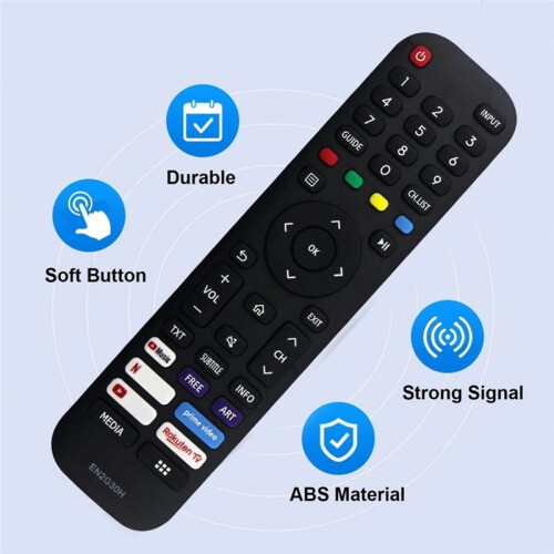 Télécommande Infrarouge de Remplacement EN2G30H pour TV pour  Télécommande EN2G30H 2
