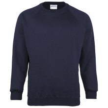 (36, Navy) Maddins Kids Unisex Coloursure Crew Neck Sweatshirt / Schoolwear (Pack of 2)