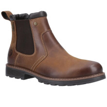 (10 UK, Tan) Cotswold Mens Leafield Leather Chelsea Boots