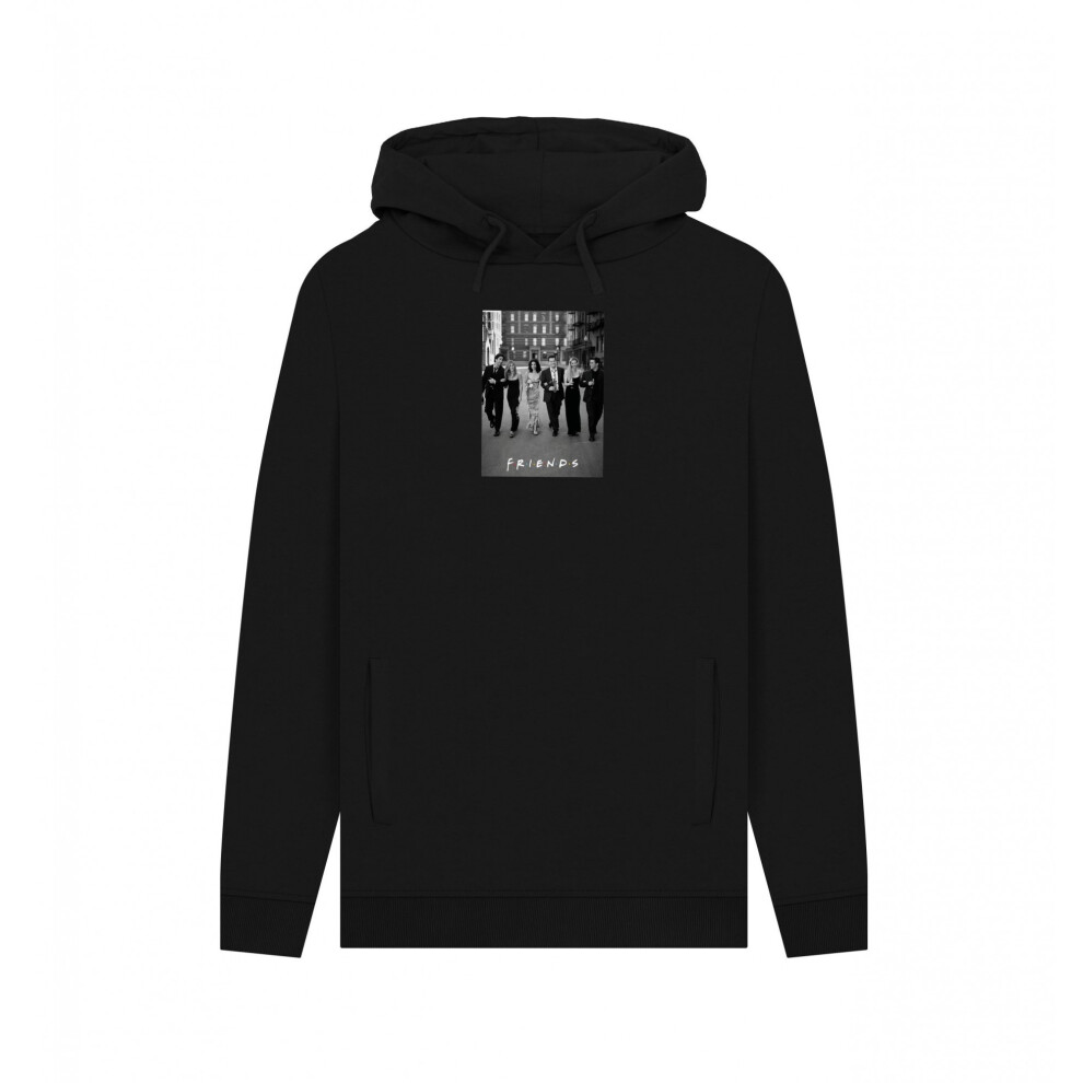 Friends (Xl, Black) Unisex Adult Poster Hoodie