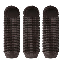 Geribbelde papieren bekers, 300 stuks, voor-Pure koffiekleur