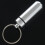 Silver Pill Medicine Box Case Holder Container Capsule Bottle Keyring Keychain 8