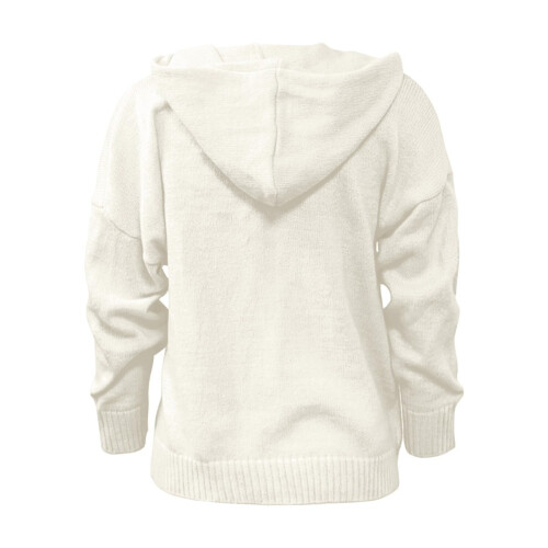 Strickjacken für Damen, langärmelig, gerippt, mit-Lila M 2