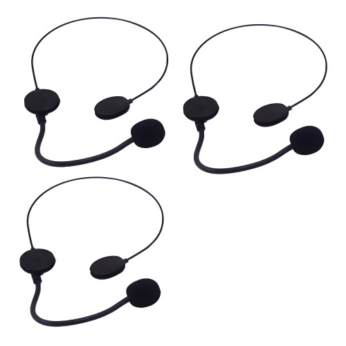 3-teiliges schwarzes Kostüm-Requisiten-Headset für