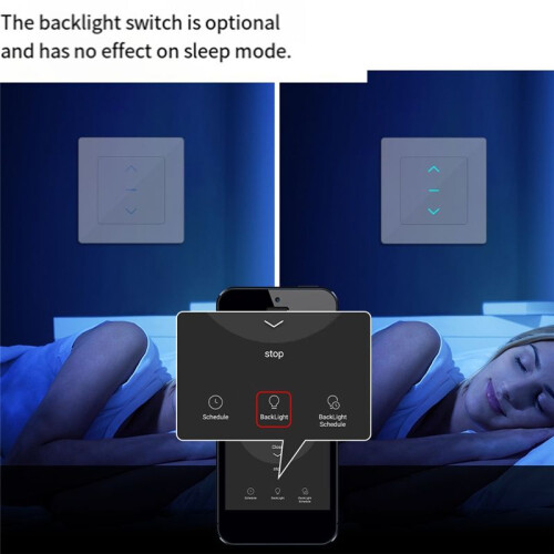 WiFi  Curtain  Touch for Motorized Curtains and Roller Blinds Work for Tuya  Life App Alexa 1