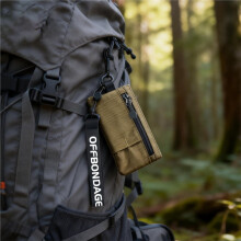 OFFBONDAGE Portable Wallet Card Bag Ultra-Light Stylish Sports Credit Card Wallet with Hang Lock Compact Storage Bag