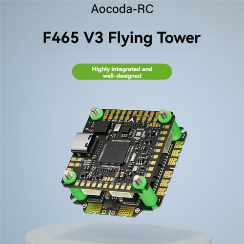 F465 V3 FC&ESC FPV Stack F405 Flight Controller 65A AM32 ESC Double BEC for RC FPV Drone 1