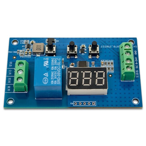 220V AC 5A Overcurrent Protection Module with Key Setting and Digital Tube Display DC8-24V for Device Protection 1