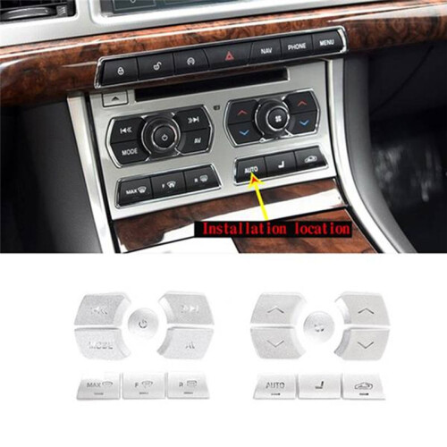 Car Interior Central Control Air Conditioning Multimedia Button Cover Sticker for  XF 2012-2015 High Match 1