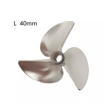 (Left Hand, 40mm) RC Boat Propeller CNC 4.76mm 3/16" 40/42/45/50mm P1.6 Prop for RC Speed Boat