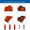 Para Conjunto de Capa de Guia para  435 536329204 Compatível com Placa Lateral Esquerda 435 435E 440 2