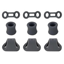 Klätterkarbinhakepositioneringsring, Silikon Kraftiga Säkerhetsräddningslinor Fixeringsstoppkit C