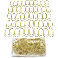 Jumbo Gouden Paperclips Zware Kwaliteit Paperclips, 2 Inch, 100 Stuks, Gladde Afwerking Geen Vastlopen, Uitnodigingen Planner Thuisgebruik