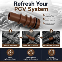 2pcs EV281 PCV Valve for F150,for 2007-2014 Exhaust Positive Crankcase Ventilation Valves 7L3Z6A666A