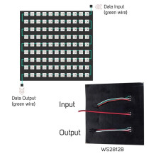 16x16 WS2812B Addressable RGB LED Matrix 256 Pixels DC5V Flexible Display Board for WLED SP802E