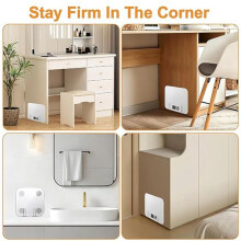 2Pcs Wall Mounted Scale Holder, Self Adhesive Storage Bracket for Bathroom Kitchen Gym Home, Space Saving Organizer
