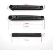 BMX Crankarm BMX Fiets Crankset 48Tx19mmx170mm Fiets Crank 14mm Mid BB/ Euro BB/ Spaanse BB/ Amerikaanse BB BMX Onderdelen