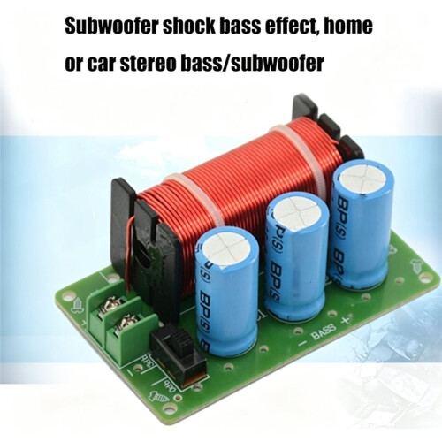200W Subwoofer Filter Circuit Board High Power Subwoofer Speaker Frequency Divider for Enhances Subwoofer 2
