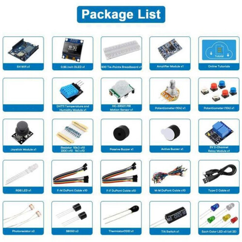 For   R4 Minima Board HC-SR501 PIR Sensor WIFI Edition Development Board Programming Learning Controlle 1