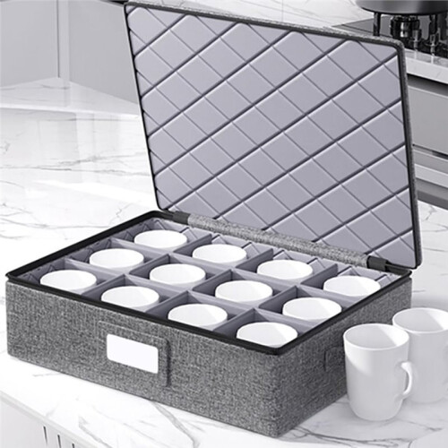 Vertical Arrangeable Tea Cup Holder Protects Against Dampness and Marks 2