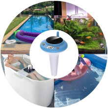 Solar-Powered Floating Digital Wireless Pool Thermometers with Clear Readings, Suitable for Measure Temperatures in Pool