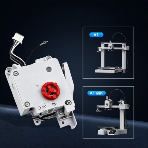 Extruder Unit Hardened Steel Gear Plastic Extruder Component Kit for  A1,A1  3D Printer 2
