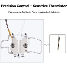 For  Kobra X Hotend Heating Assembly Sensitive Thermistor and Precision Control with Base for Kobra X 3D Printer
