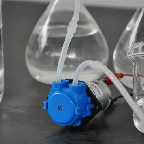 2pcs Small Peristaltic Pump  12V Micro Self-Priming Pump Liquid Pump Aquarium Lab Reversible Metering 2
