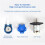 2pcs Small Peristaltic Pump  12V Micro Self-Priming Pump Liquid Pump Aquarium Lab Reversible Metering 4