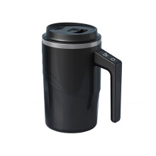 Tazza da Caffè Auto-Mescolante Magnetica con Ricarica USB, Display Della Temperatura e Coperchio A Prova di Fuoriuscita, Tazza di Mescolamento