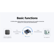 TTL UART to CAN Module Bi-Directional Converter TTL and CAN Protocol Conversion Board for Serial Communication