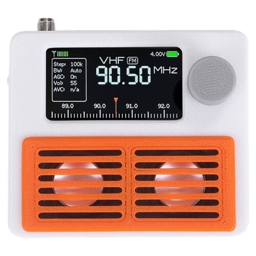 Rádio Estéreo Portátil de Banda Completa Si4732 Versão Pro Tela Colorida IPS de 1,9 Polegadas Receptor de Áudio Multibanda Suporte SSB 2