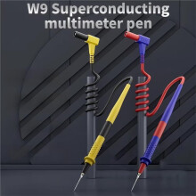 W9 Ultra Low Resistance Multimeter Test Leads Probes Titanium Alloy Tips for Phone Motherboard Repair Cable Tools