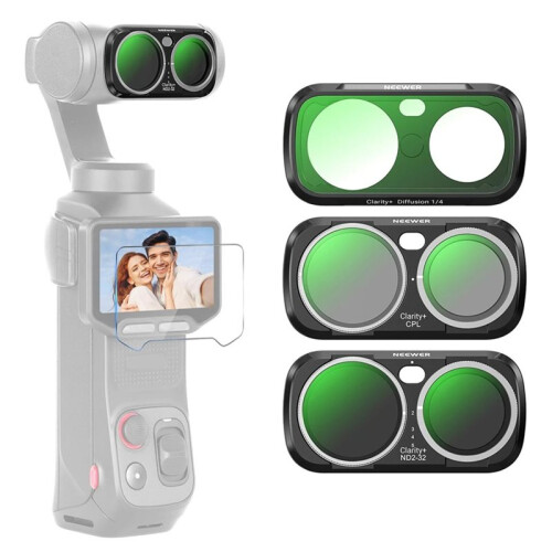 NEEWER Lens Filter Kit for   Ultra,Variable Neutral Density (ND2-32) + CPL + 1/4 Camera Lens Filter 1