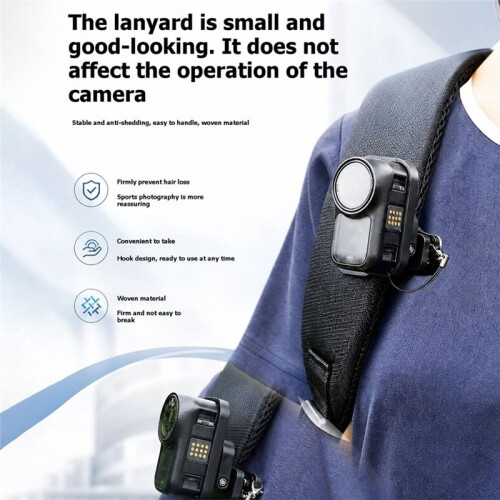 360 Magnetic Backpack Clip for  Osmo  with Wrist Strap Mount Action Camera Hands-Free Holder Kit 2