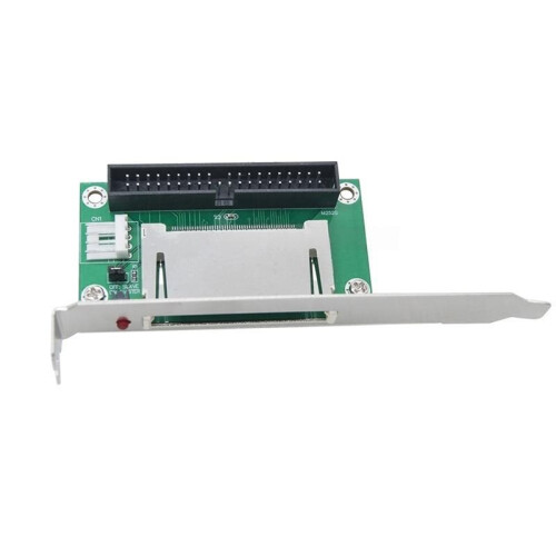 40-Pin CF Compact Flash Card to 3.5" IDE Converter Adapter Riser PCI Bracket Back Panel CF to IDE Expansion Card 1