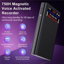 32GB Magnetic Voice Activated Recording Device Noise Reduction Voice Activated Recorder 5000mAh for Meetings Lectures