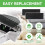 20 Pack Carbon Filters Compatible for Litter Robot 3 Replacement Activated Charcoal Filters Effective Control LitterBox 5