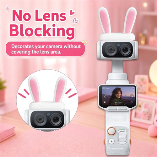 Magnetic Bunny Ears Decor for   Ultra, Vlog Camera Cute Ornament B