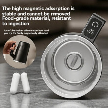 Magnetic Self Stirring Coffee Mug USB Charging with Temperature Display and Spill Proof Lid Automatic Stirring Cup C