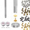 483Pcs Leather Rivets Double Cap Rivet Kit 3 Size with 3 Tools for DIY  Repairs and Decoration 5