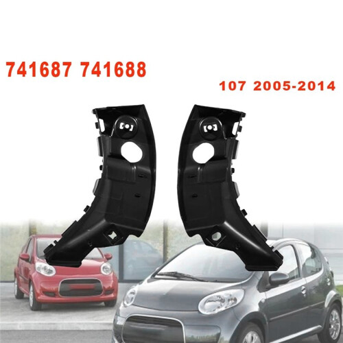741687 741688 Car Front Bumper Bracket Mount Support Retainer Bracket for  107  C1 2005-2014 2