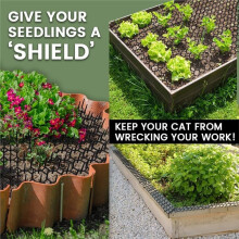 Scat Mat for Cats 16 X 13 Inch, Digging Deterrent for Dog, 8 Pack Cat Spike for Indoor/Outdoor, Pet Training Mat