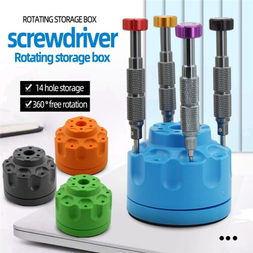 360 Rotating Multi-Functional Maintenance Tool Storage Rack with Magnet and Multi-Hole Slots 2