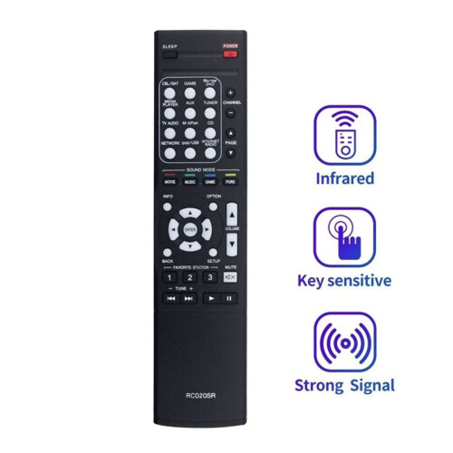 RC020SR Remote Control Replace for  AV Receiver NR1403 NR1504 NR1505 NR1502 Stereo Receiver 1